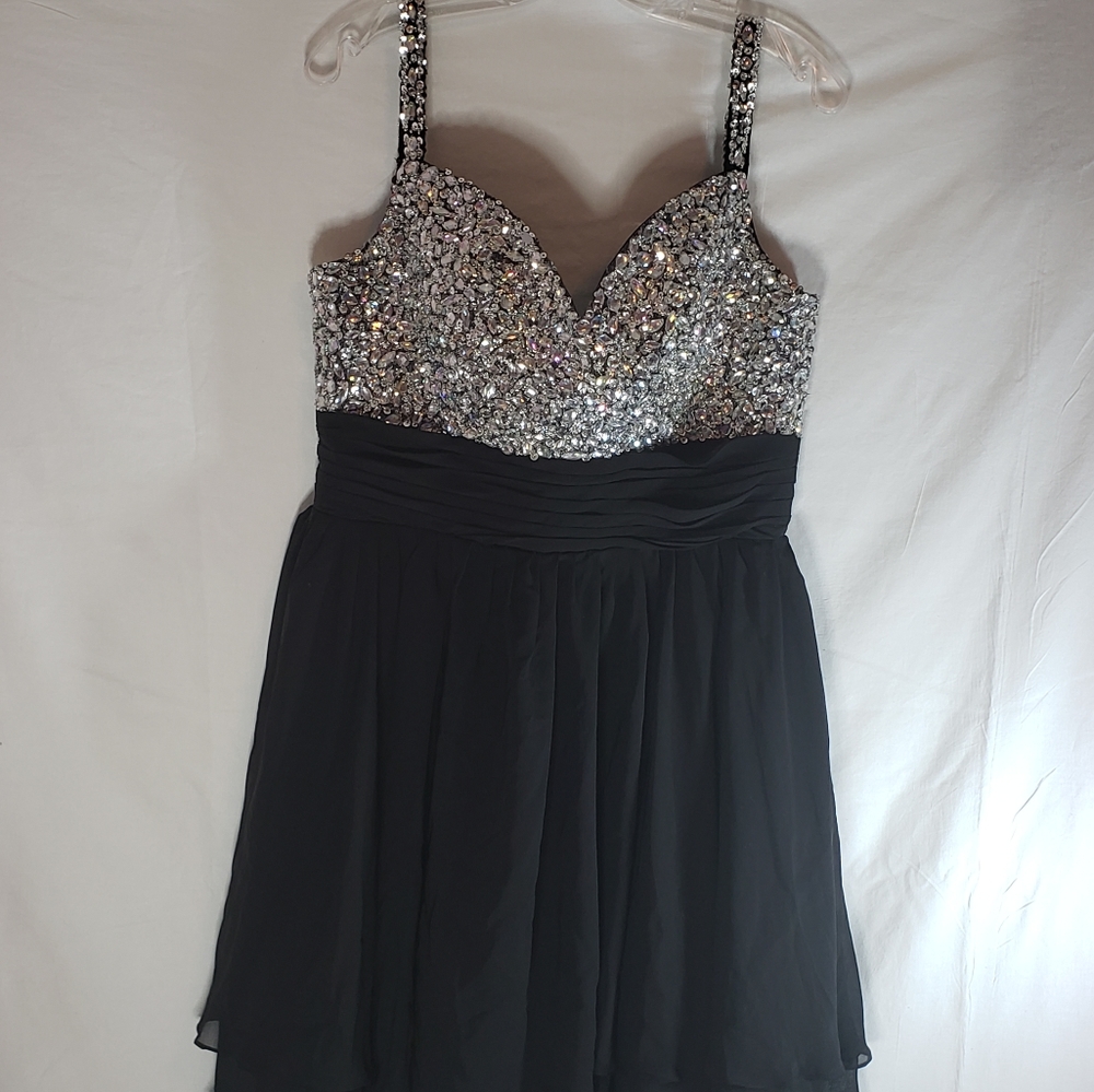 PARTY DRESS  rhinestone embellished